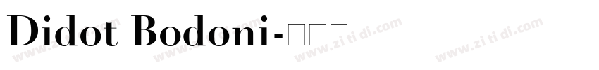 Didot Bodoni字体转换